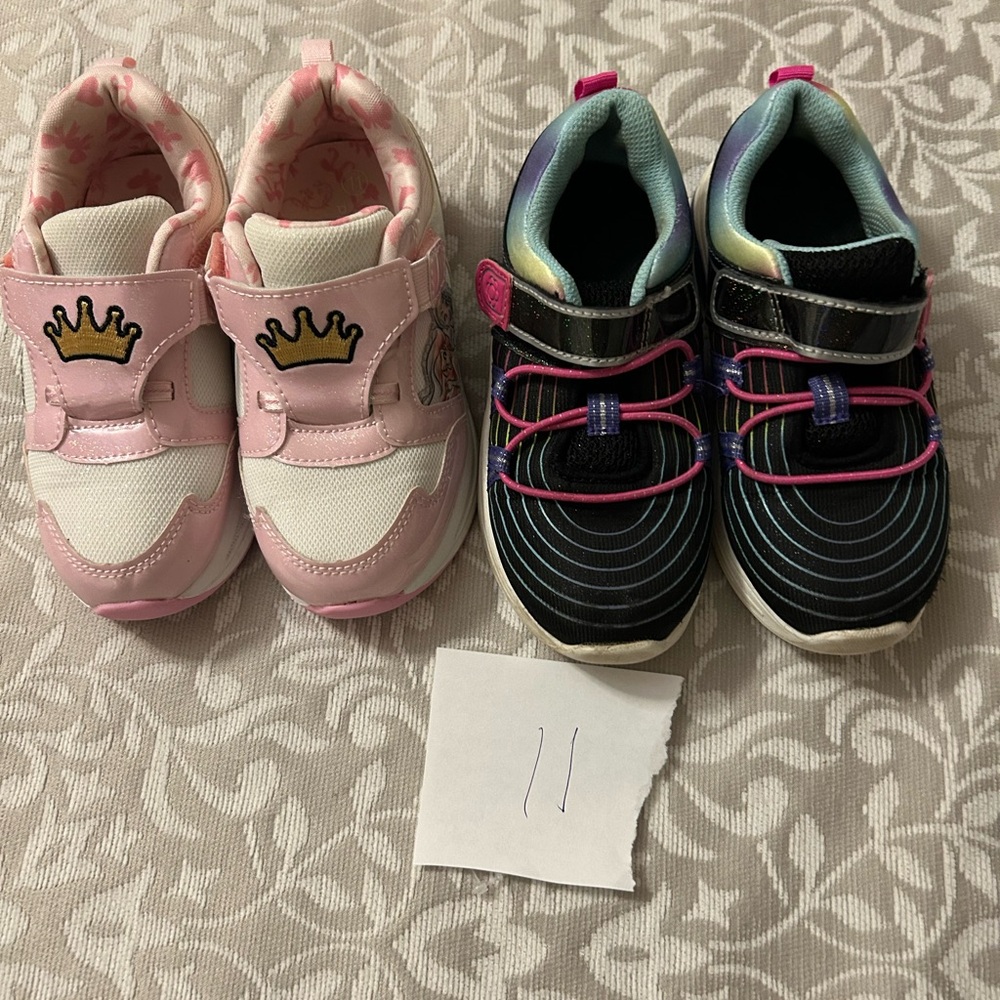 Kids Pink and Black Shoes - Picture 2 of 4